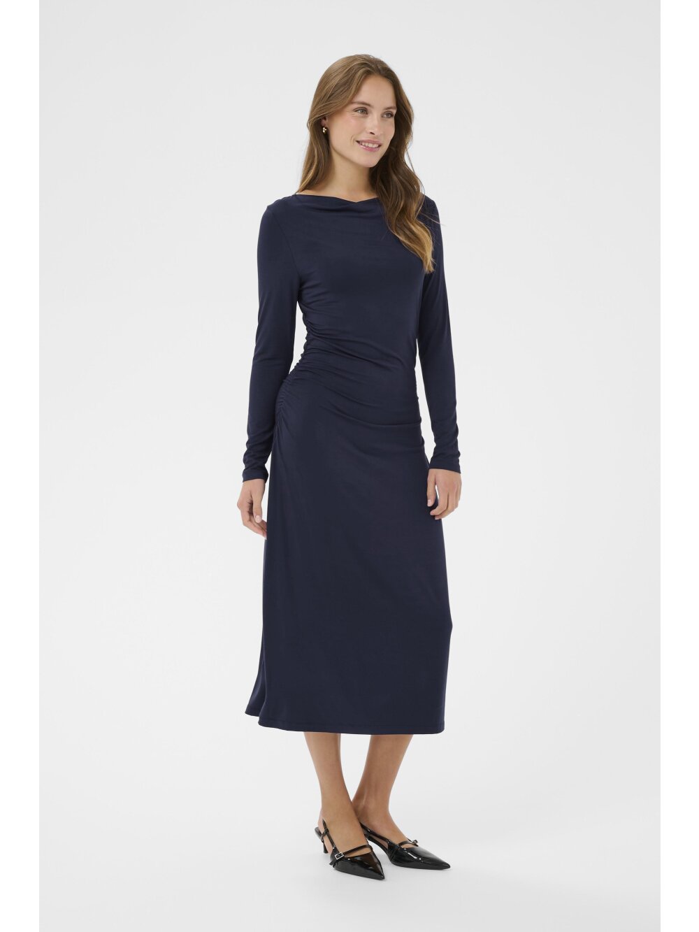 Saint Tropez ZindySZ LS Dress - Navy Blue