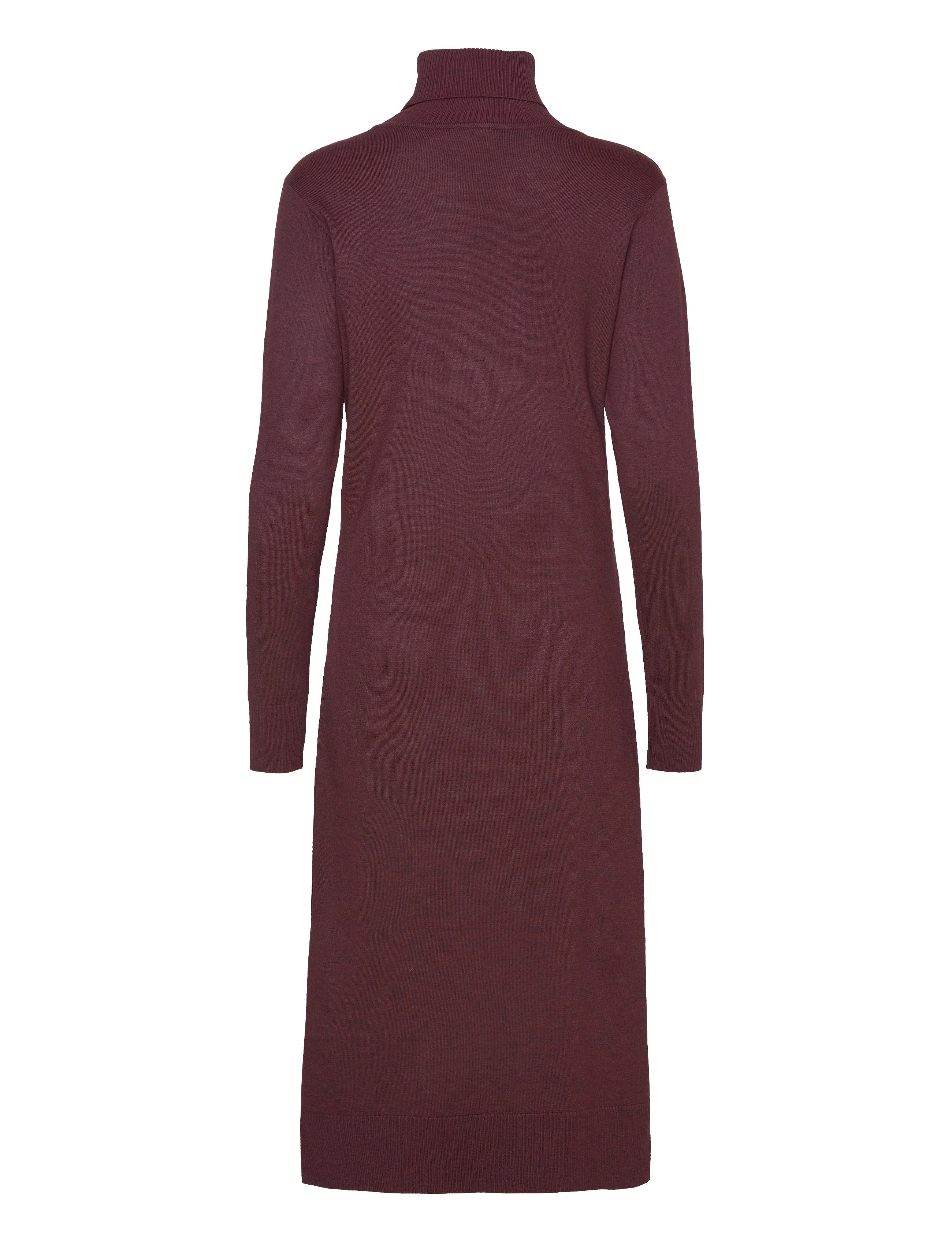 Saint Tropez MilaSZ Roll Neck Long Dress - Burgundy