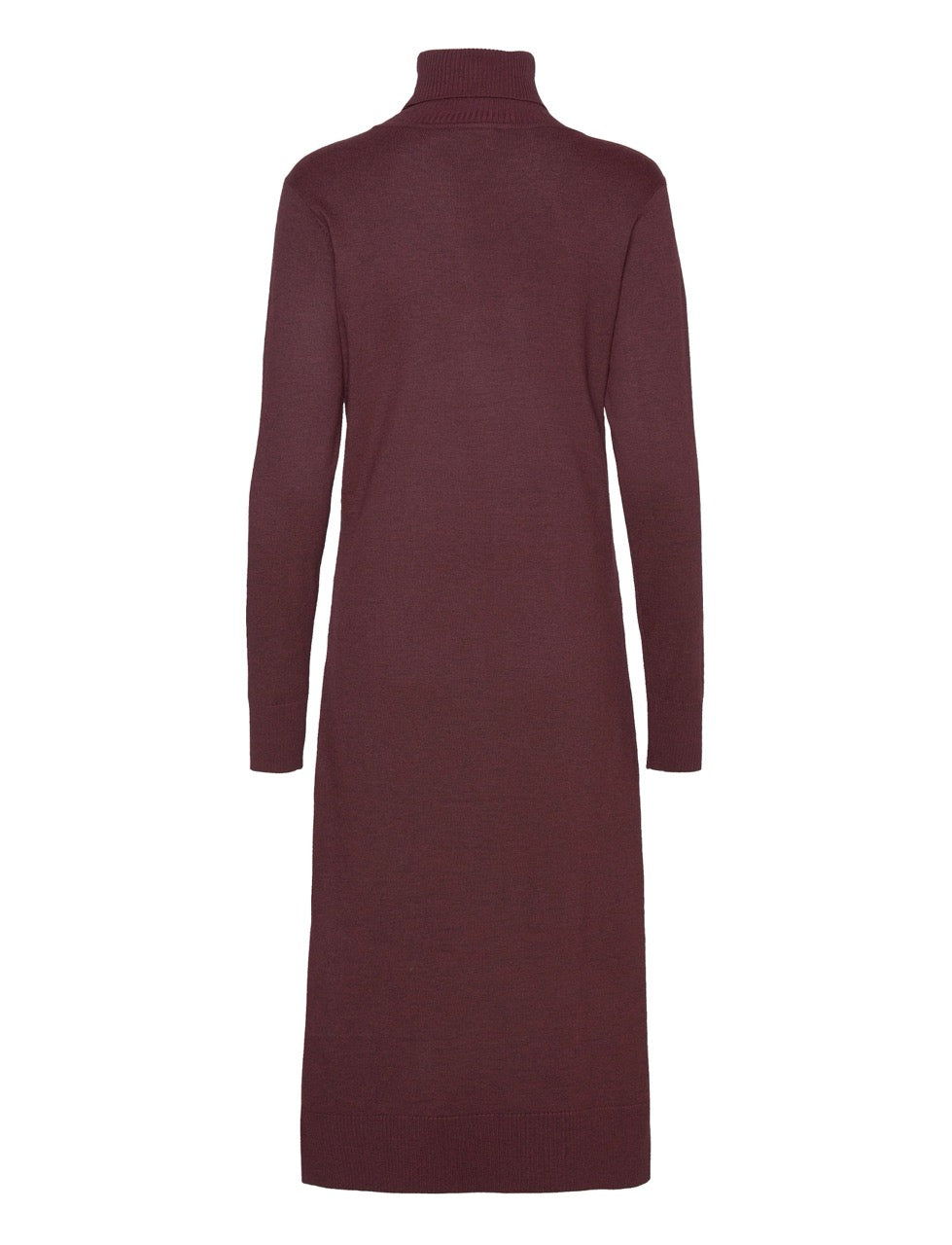 Saint Tropez MilaSZ Roll Neck Long Dress - Burgundy