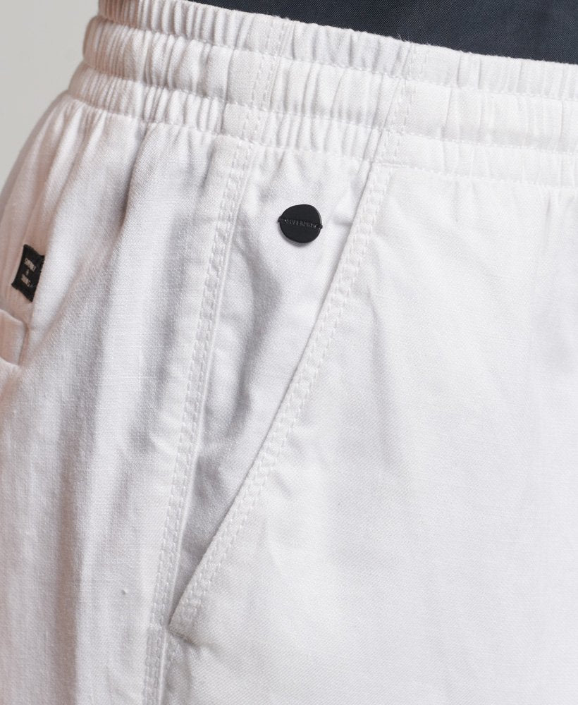 Superdry Studios Canvas Joggers - White