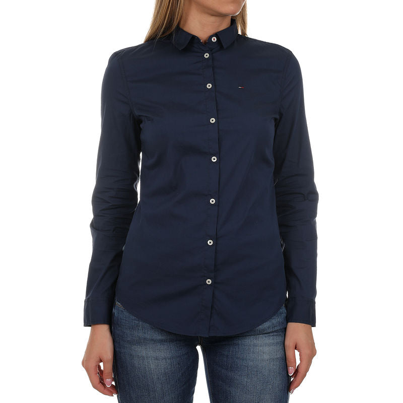 Tommy Jeans Ladies Oxford Shirt Navy